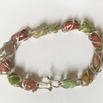 Armband: Silber, Turmaline, Länge 20cm --- 255,- €