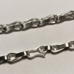 Haferkornkette-Silber-Detail