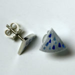 Ohrstecker: Silber, Emaille --- Paar: 80,- €