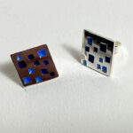 Ohrstecker - Silber, Emaille --- Paar: 100,- €